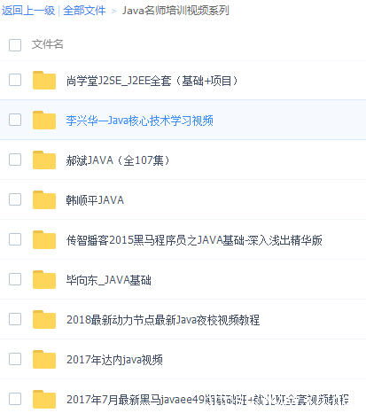 最权威的Java名师培训视频系列