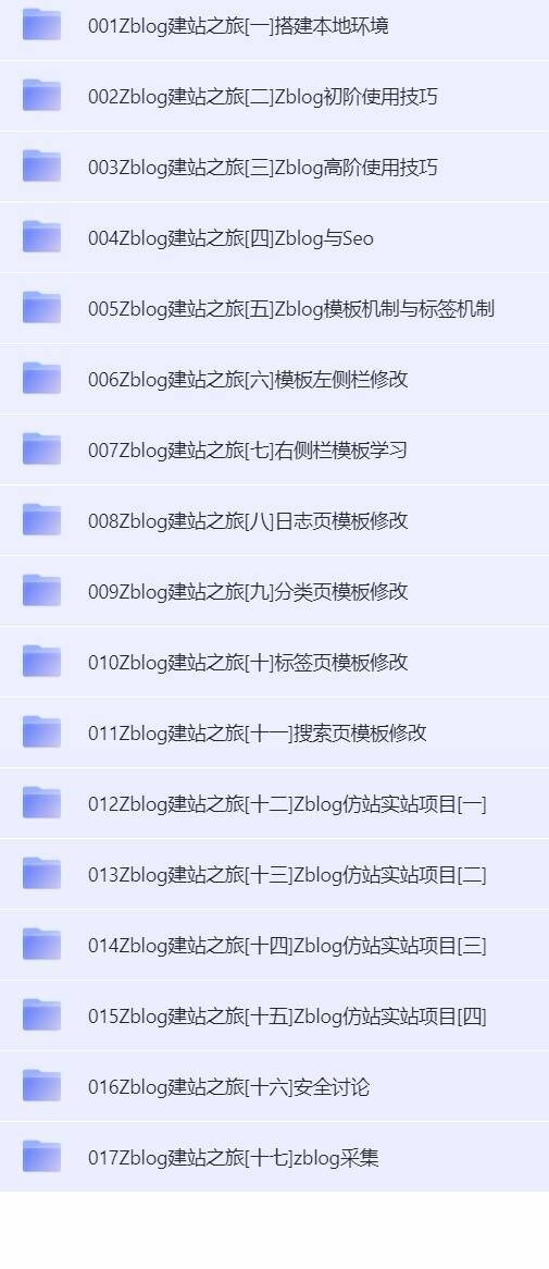Zblog建站之旅 Zblog 教程分享 包含做模板和仿站以及采集