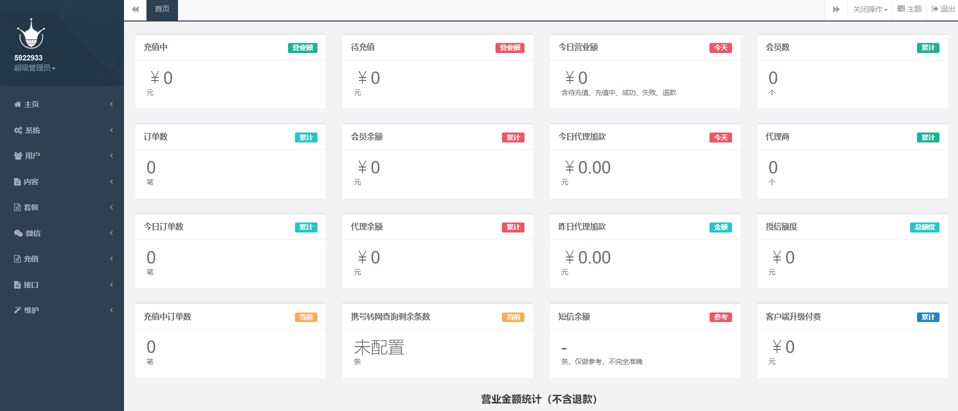 最新大猿人中控充值系统 免授权 支持公众号H5 分销等功能