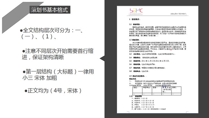 策划书写作培训PPT课件