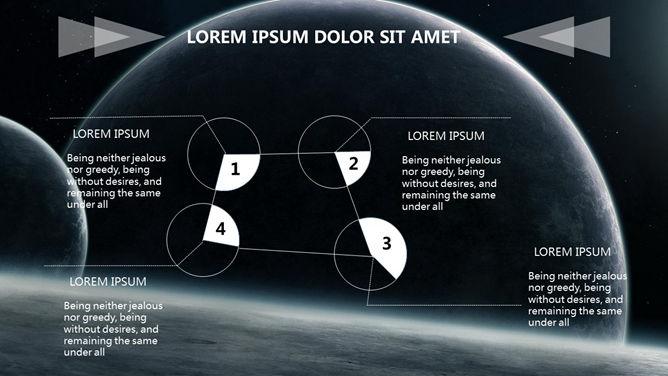 科技感浩瀚宇宙星空PPT模板