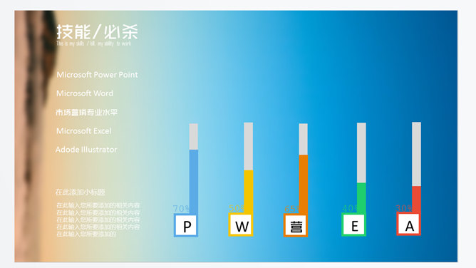 创意手机个人简历PPT模板