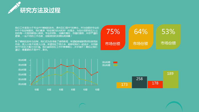 多彩活力毕业论文答辩PPT模板