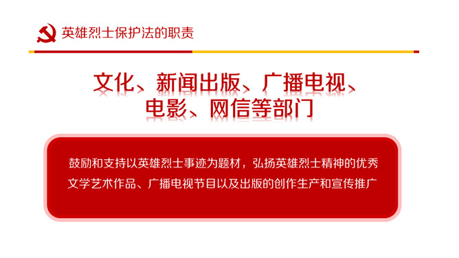 英雄烈士保护法学习PPT课件模板