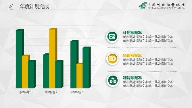 中国邮政储蓄银行专用PPT模板