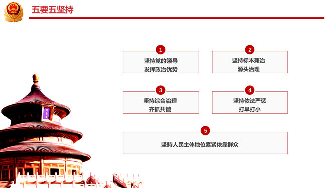 扫黑除恶打击犯罪PPT模板