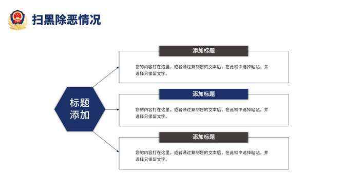 公安警察工作汇报PPT模板