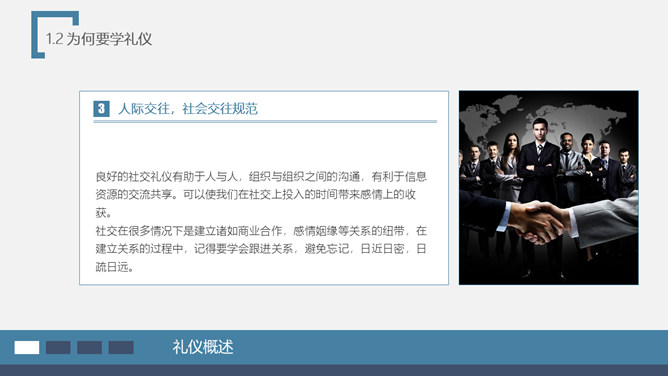 商务礼仪培训课件PPT模板