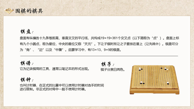 围棋入门基础知识介绍PT模板