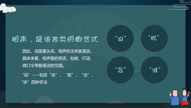 相声文化艺术基础知识介绍PPT模板