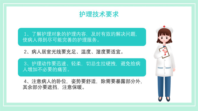 医疗晨间护理查房PPT模板