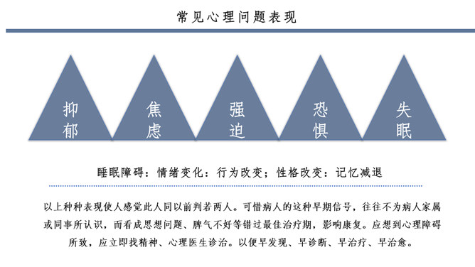 常见心理疾病识别心理咨询PPT模板