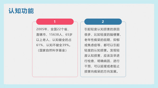 老年人健康管理PPT模板