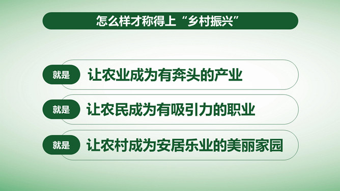 全面部署实施乡村振兴战略PPT模板