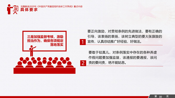 解读基层组织选举工作条例PPT模板