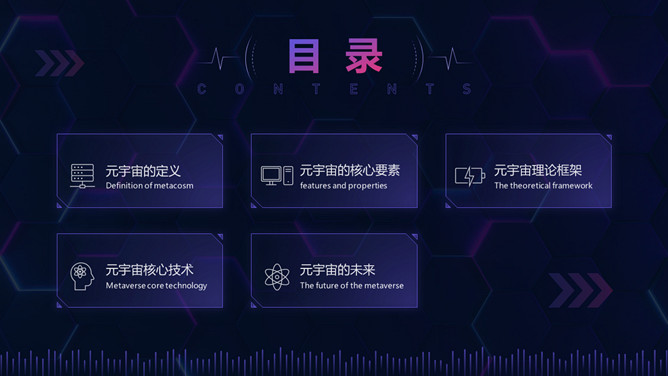 虚拟现实世界元宇宙介绍PPT模板