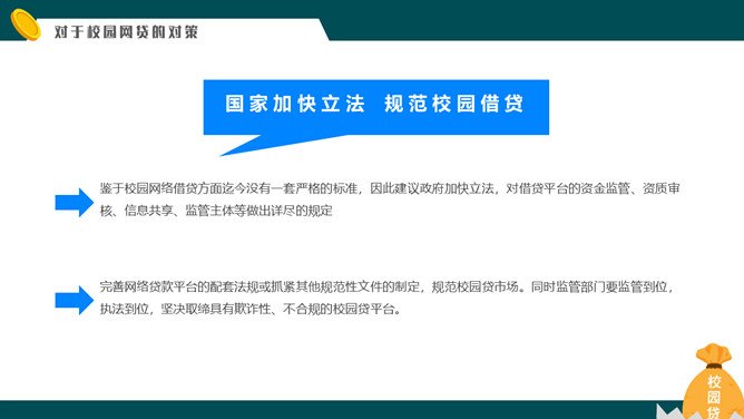 拒绝校园网贷PPT课件模板