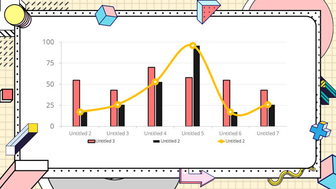 时尚创意孟菲斯风格PPT模板