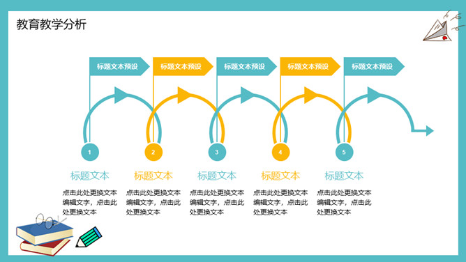 笔记本教育教学说课PPT模板