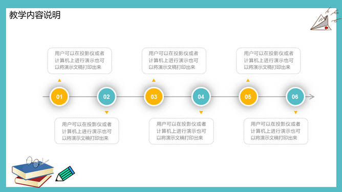 笔记本教育教学说课PPT模板