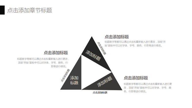 极简黑色商务汇报PPT模板