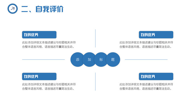 简约三角风述职报告PPT模板