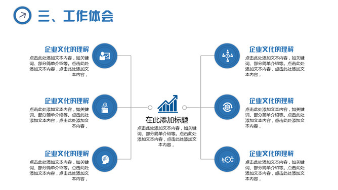 简约三角风述职报告PPT模板