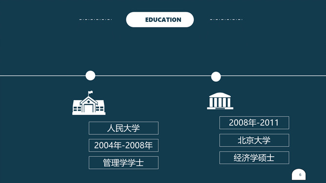 极简设计个人简历PPT模板