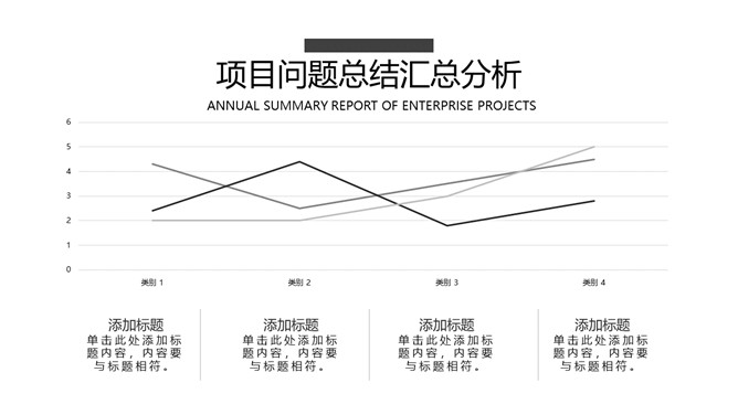 简洁项目工作汇报总结PPT模板