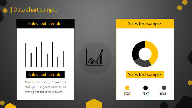 黑黄配色简洁动态商务PPT模板