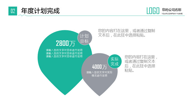 实用年度工作总结计划PPT模板