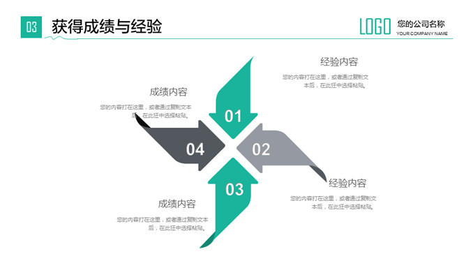 实用年度工作总结计划PPT模板