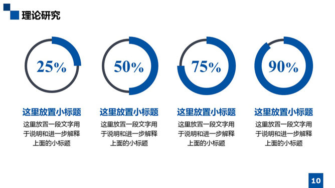 大气严谨学术汇报PPT模板