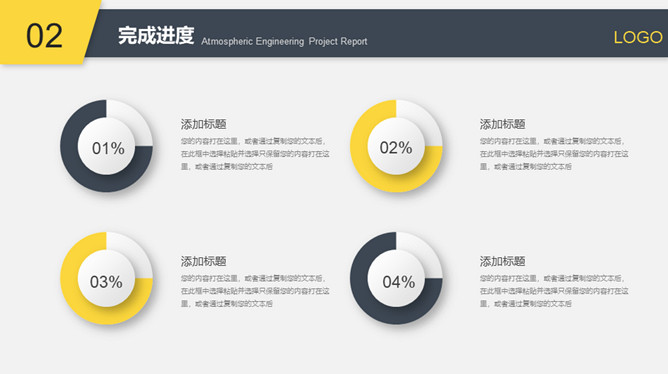 大气实用项目总结汇报PPT模板