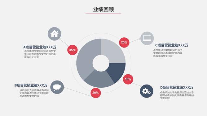 极简实用部门工作总结PPT模板