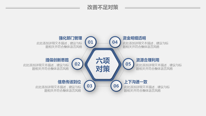 简约实用工作报告PPT模板