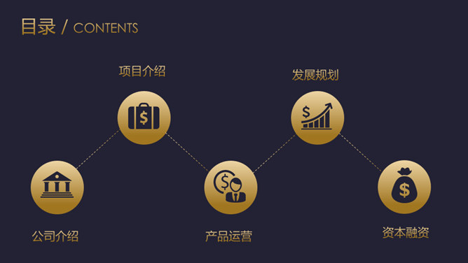 高端质感商务报告PPT模板