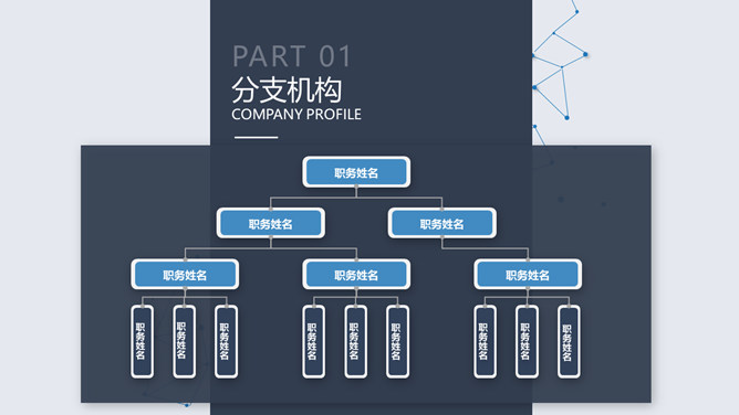 卡片式科技风公司介绍PPT模板