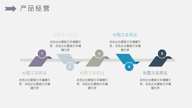 淡雅简约工作报告PPT模板