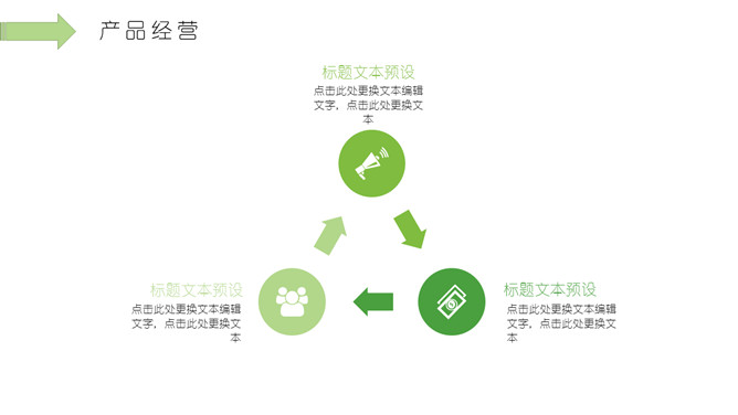 清新绿叶绿色植物PPT模板