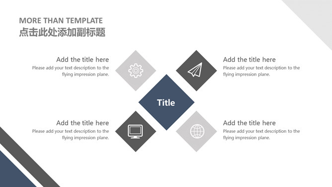 三角形设计创意商务PPT模板