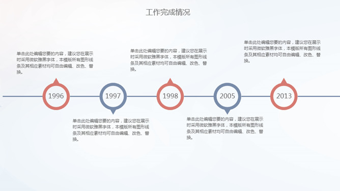 简约渐变动感烟雾工作汇报PPT模板