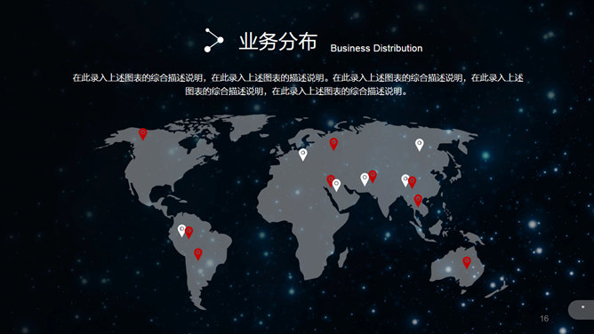 璀璨星空企业介绍宣传PPT模板