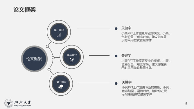 深蓝质感毕设论文答辩PPT模板