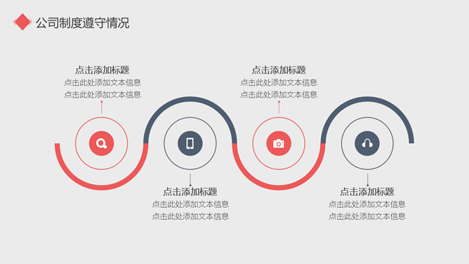 极简试用期转正述职报告PPT模板