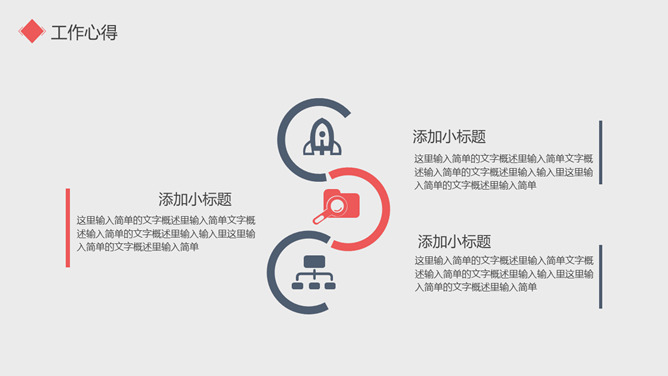 极简试用期转正述职报告PPT模板