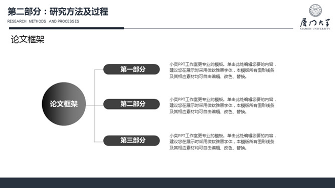 严谨稳重毕业设计答辩PPT模板