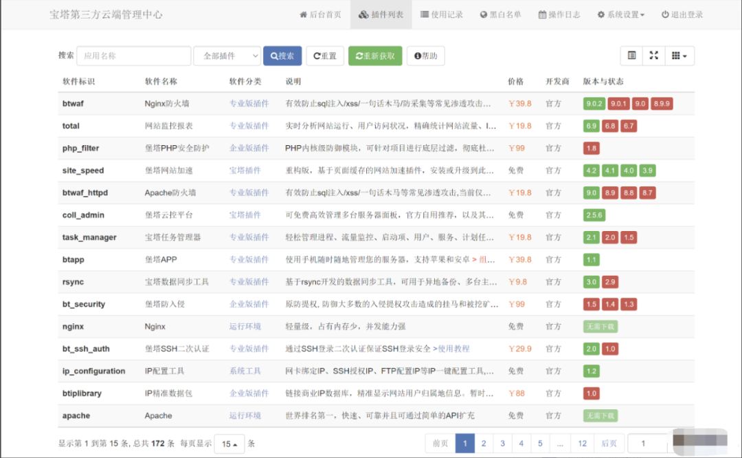 最新宝塔面板第三方云端源码1.9版本