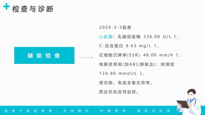 发热病例讨论分析PPT模板